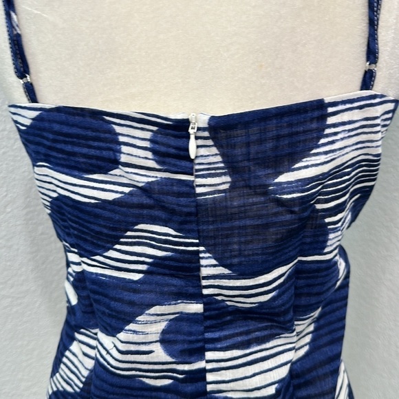 Banana Republic spaghetti strap, printed peep hole blouse Size 14 - Picture 8 of 9